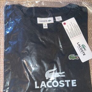 Lacoste Black T-Shirt with Logo